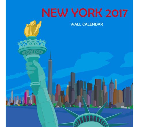 New York 2017 Calendar(Wall)