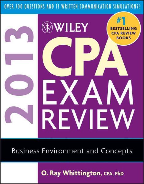 Wiley CPA Exam Review 2013: Business Environment and Concepts