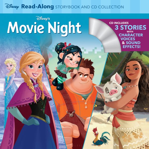 Disney`s Movie Night Read-Along Storybook and CD Collection: 3-in-1 Feature Animation Bind-Up【金石堂、博客來熱銷】
