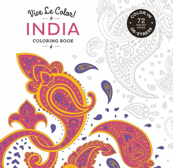 India Adult Coloring Book