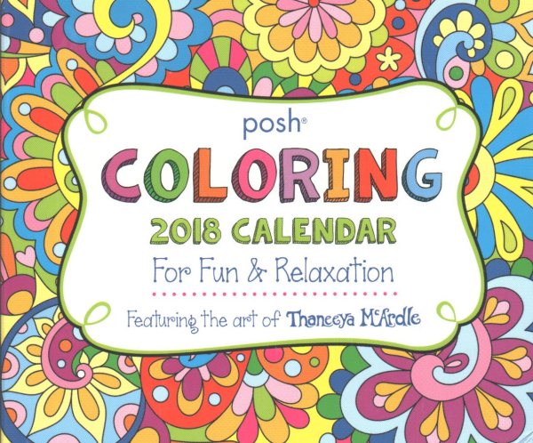 Posh - Coloring 2018 Calendar