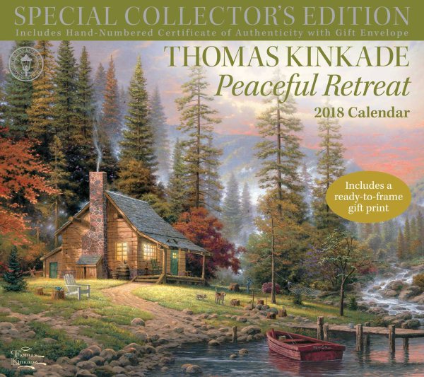Thomas Kinkade Peaceful Retreat 2018 Calendar