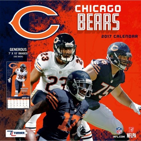 Chicago Bears 2017 Calendar