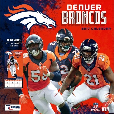 Denver Broncos 2017 Calendar