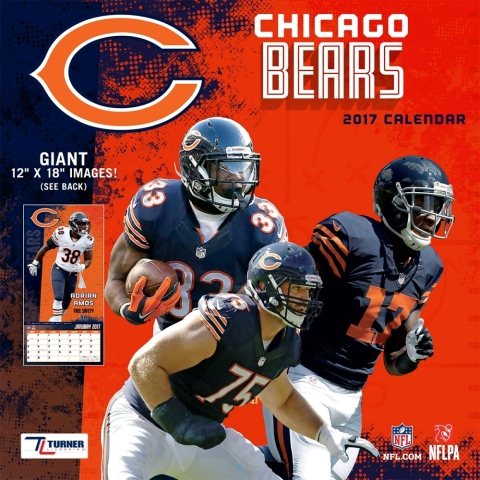 Chicago Bears 2017 Calendar(Wall)
