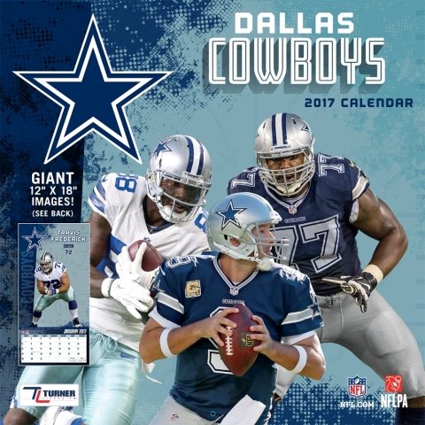 Dallas Cowboys 2017 Calendar(Wall)