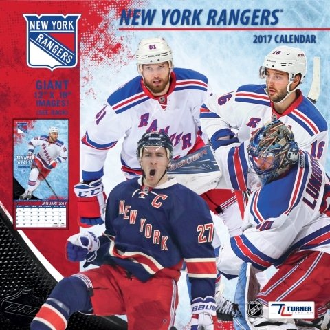 New York Rangers 2017 Calendar(Wall)