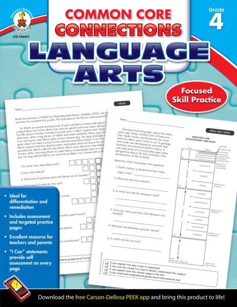 Common Core Connections Language Arts, Grade 4