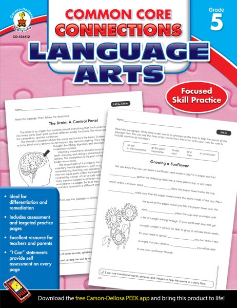 Common Core Connections Language Arts, Grade 5
