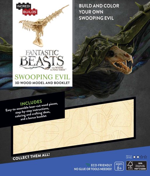 Fantastic Beasts and Where to Find Them：Swooping Evil 3D Wood Model & Booklet