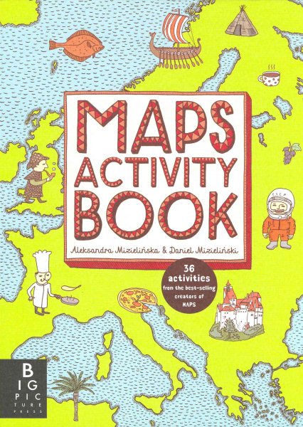 Maps Activity Book 手繪風世界地圖遊戲書(英國版)【金石堂、博客來熱銷】