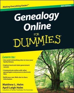 Cover image for `Genealogy Online for Dummies`