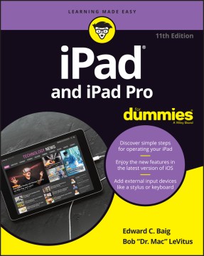 Cover image for `iPad and iPad Pro for Dummies`