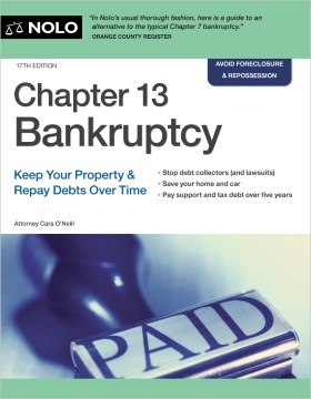 Chapter 13 bankruptcy - keep your property & repay debts over time