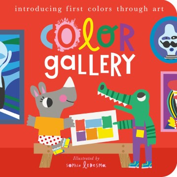 Color gallery - introducing first colors through art