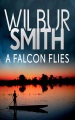 A falcon flies