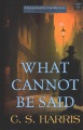 What cannot be said [large print]