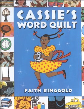 Book jacket for Cassie's word quilt