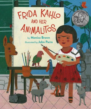 Book jacket for Frida Kahlo and her animalitos