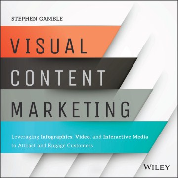 Book jacket for Visual content marketing : leveraging infographics, video, and interactive media to attract and engage customers
