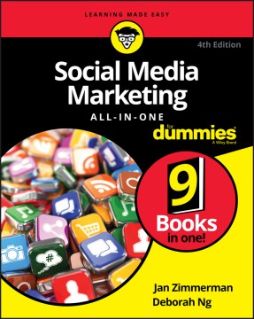 Book jacket for Social media marketing all-in-one