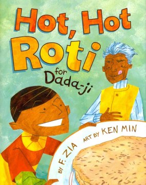 Book jacket for Hot, hot roti for Dada-ji