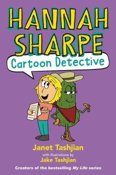 Book jacket for Hannah Sharpe cartoon detective