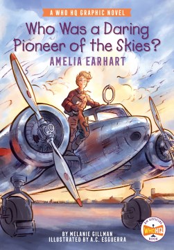 Book jacket for Who was a daring pioneer of the skies? : Amelia Earhart
