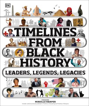 Book jacket for Timelines from Black history : leaders, legends, legacies