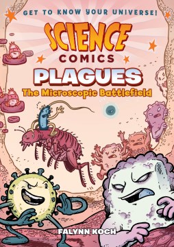 Book jacket for Plagues : the microscopic battlefield
