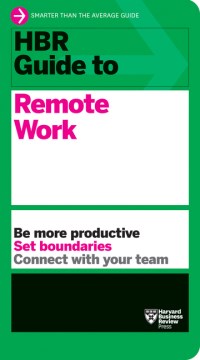 Book jacket for HBR guide to remote work