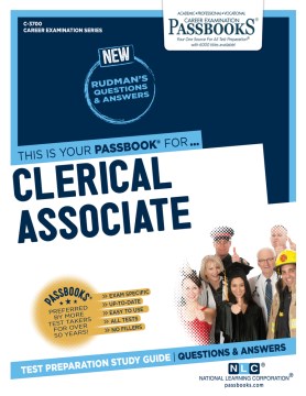 Book jacket for Clerical associate : [test preparation study guide,  questions & answers]