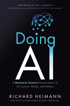 Book jacket for Doing AI : a business-centric examination of AI culture, goals, and values