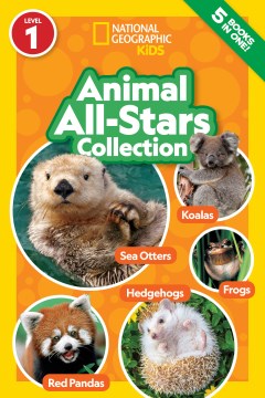 Animal all-stars collection : frogs, hedgehogs, koalas, red pandas, sea otters.