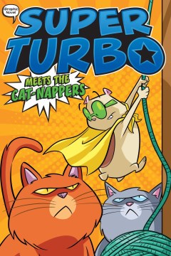 Super Turbo meets the cat-nappers / written by Edgar Powers ; illustrated by Salvatore Costanza at Glass House Graphics.