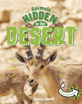 Animals hidden in the desert