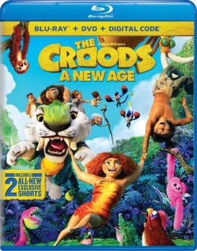 The Croods, a new age by Dreamworks Animation presents ; a Universal Picture ; story by Kirk DeMicco, Chris Sanders ; screenplay by Kevin Hageman & Dan Hageman and Paul Fisher & Bob Logan ; produced by Mark Swift ; directed by Joel Crawford.