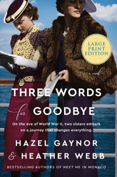 Three words for goodbye : a novel / Hazel Gaynor and Heather Webb.