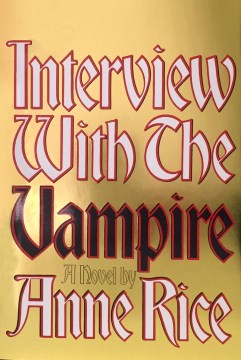 Interview With the Vampire, book cover