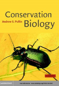 Biología de la conservación, portada del libro.