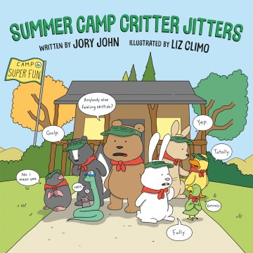 Summer Camp Critter Jitters, portada del libro