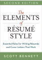 The Elements of Résumé Style, book cover