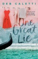 One Great Lie, book cover