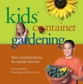 Jardinería de contenedores para niños, portada de libro