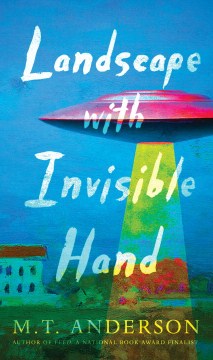 Paisaje con portada de libro Invisible Hand