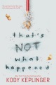 That's Not What Happened, book cover
