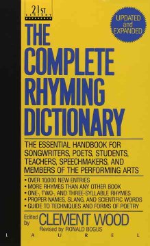 The complete rhyming dictionary revised, including the poet's craft book book cover