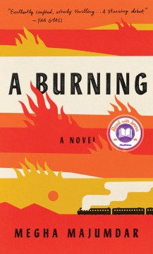 A burning book cover
