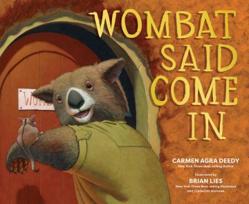 Wombat said come in book cover
