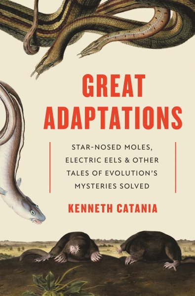 Cover of Great Adaptations: Star-Nosed Moles, Electric Eels, and Other Tales of Evolution’s Mysteries Solved